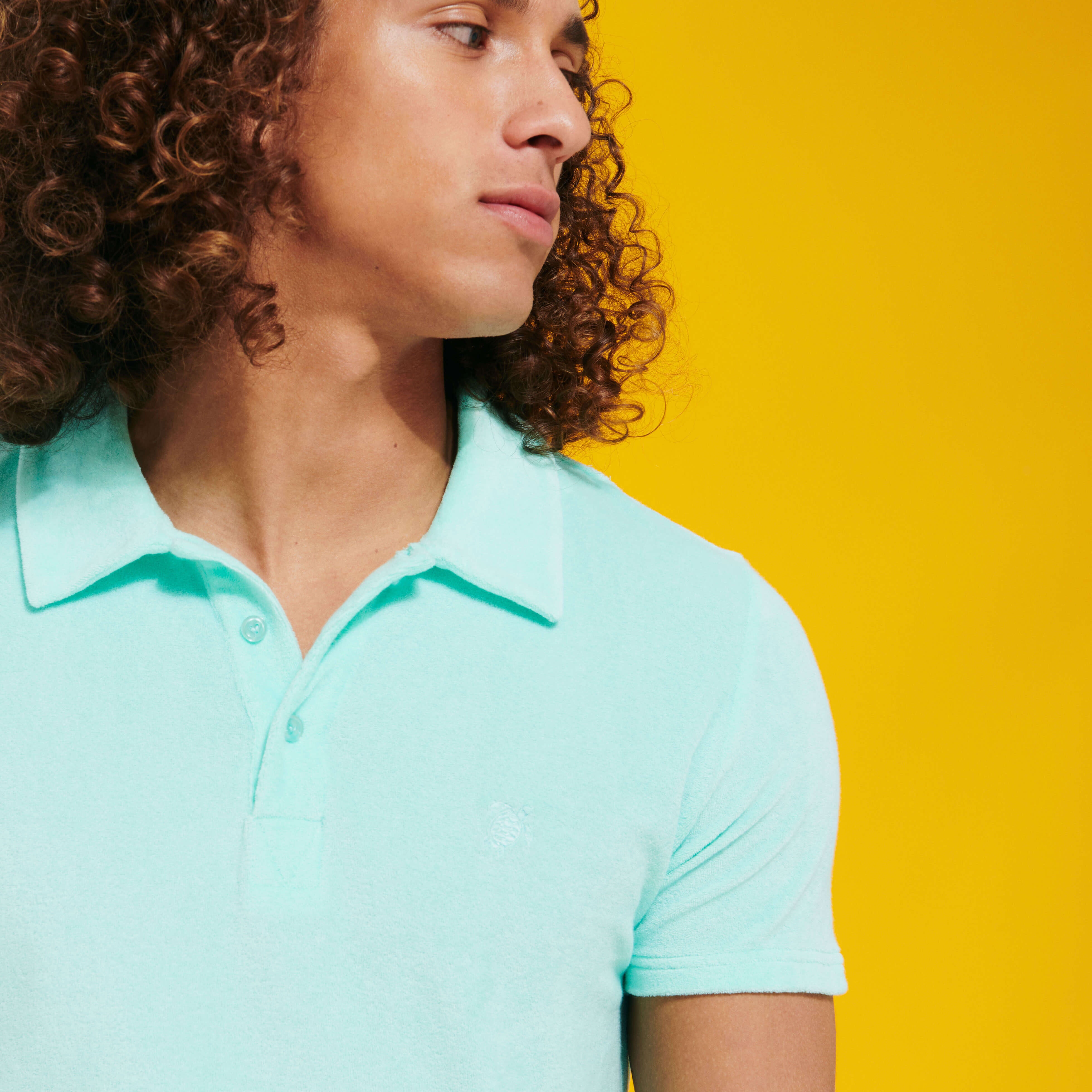 Men Jacquard Polo Solid - 5