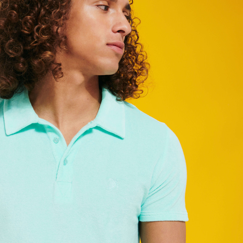 Men Jacquard Polo Solid 5