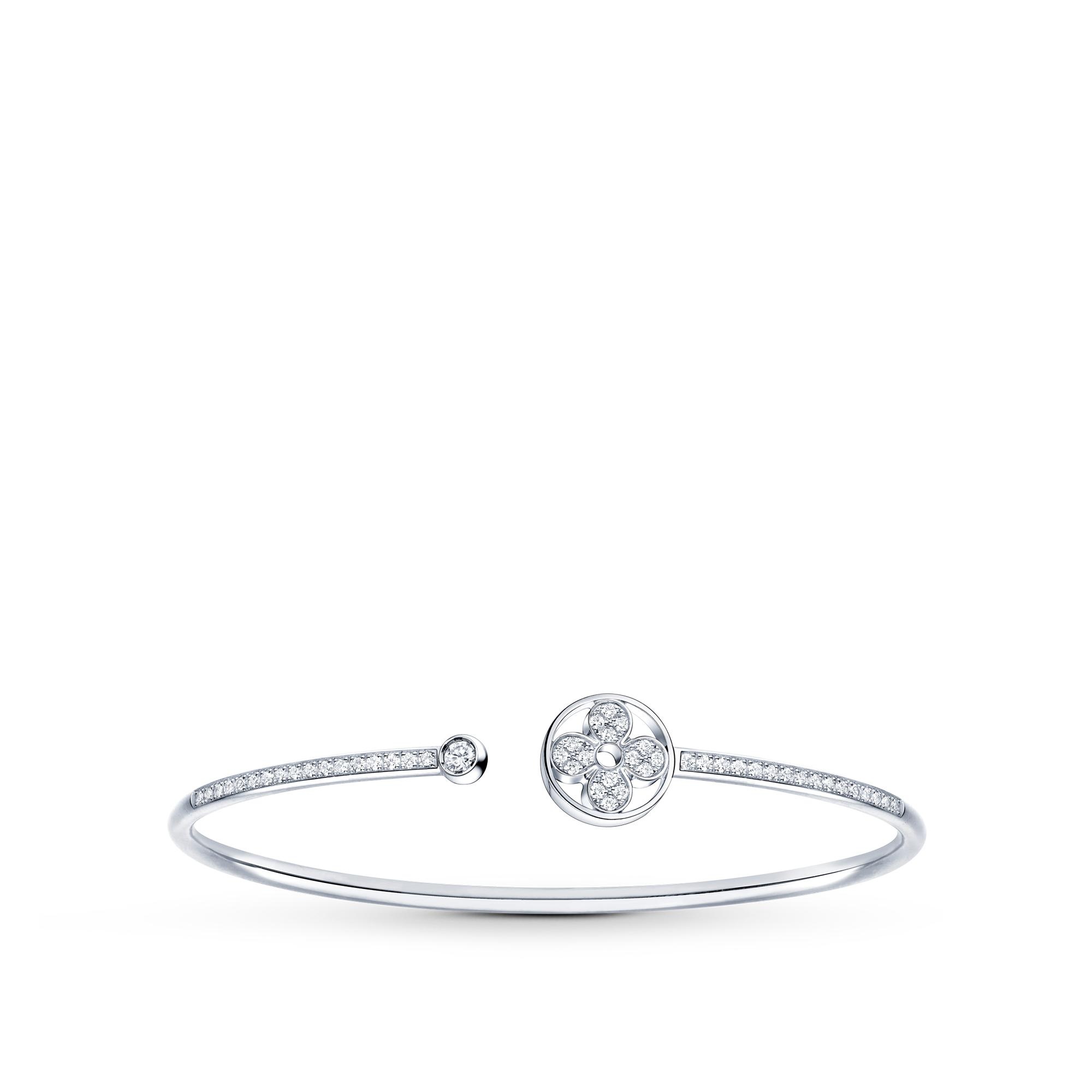 Idylle Blossom Twist Bracelet, White Gold And Diamonds - 1