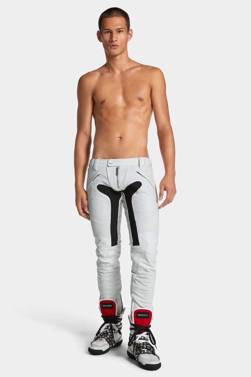 LEATHER RACER PANT - 3