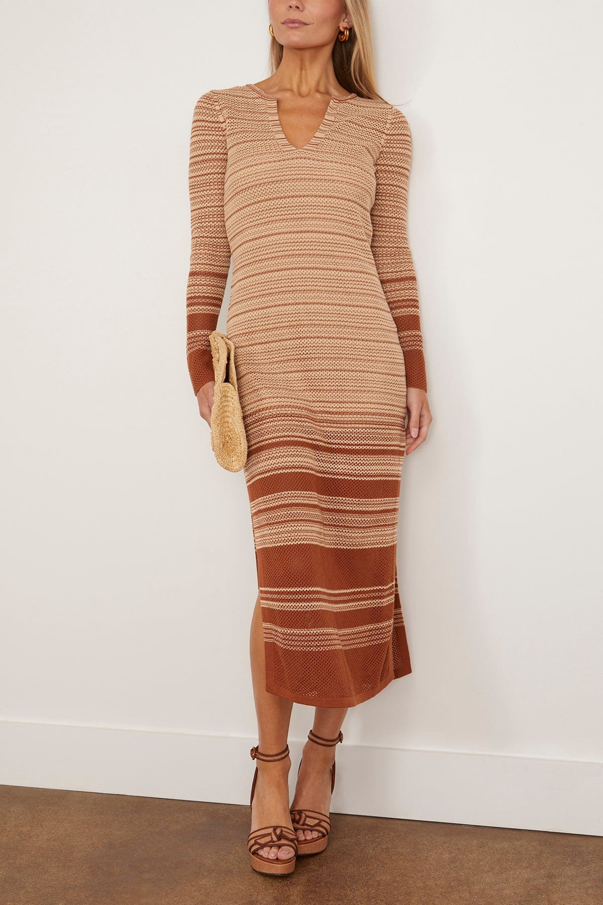 Elly Dress in Biscuit - 2