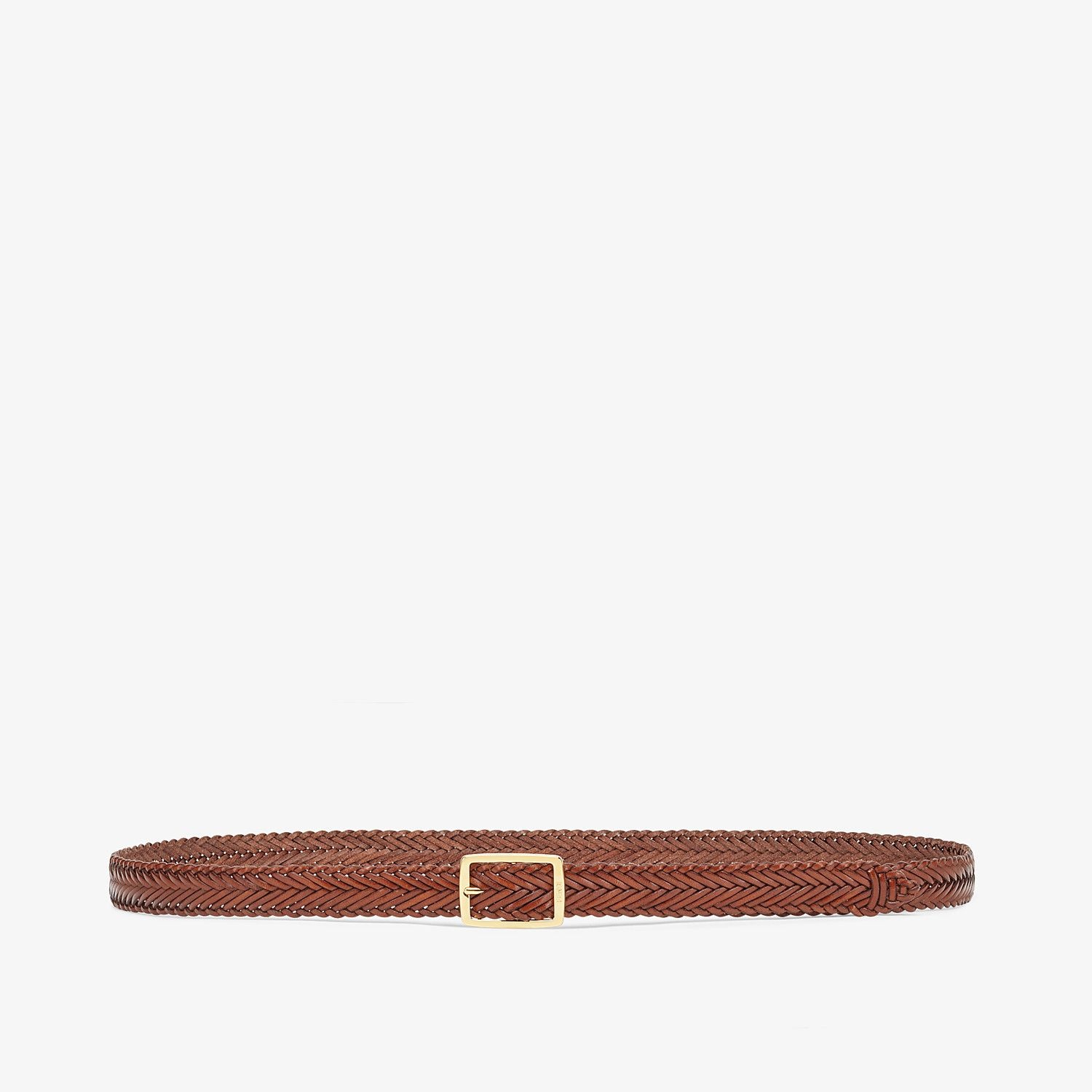 Brown leather belt - 1