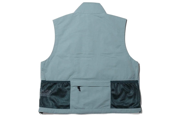 Nike Acg Outdoor Multiple Pockets Colorblock Stand Collar aviator vest Asia Edition Green 'Aviator G - 2