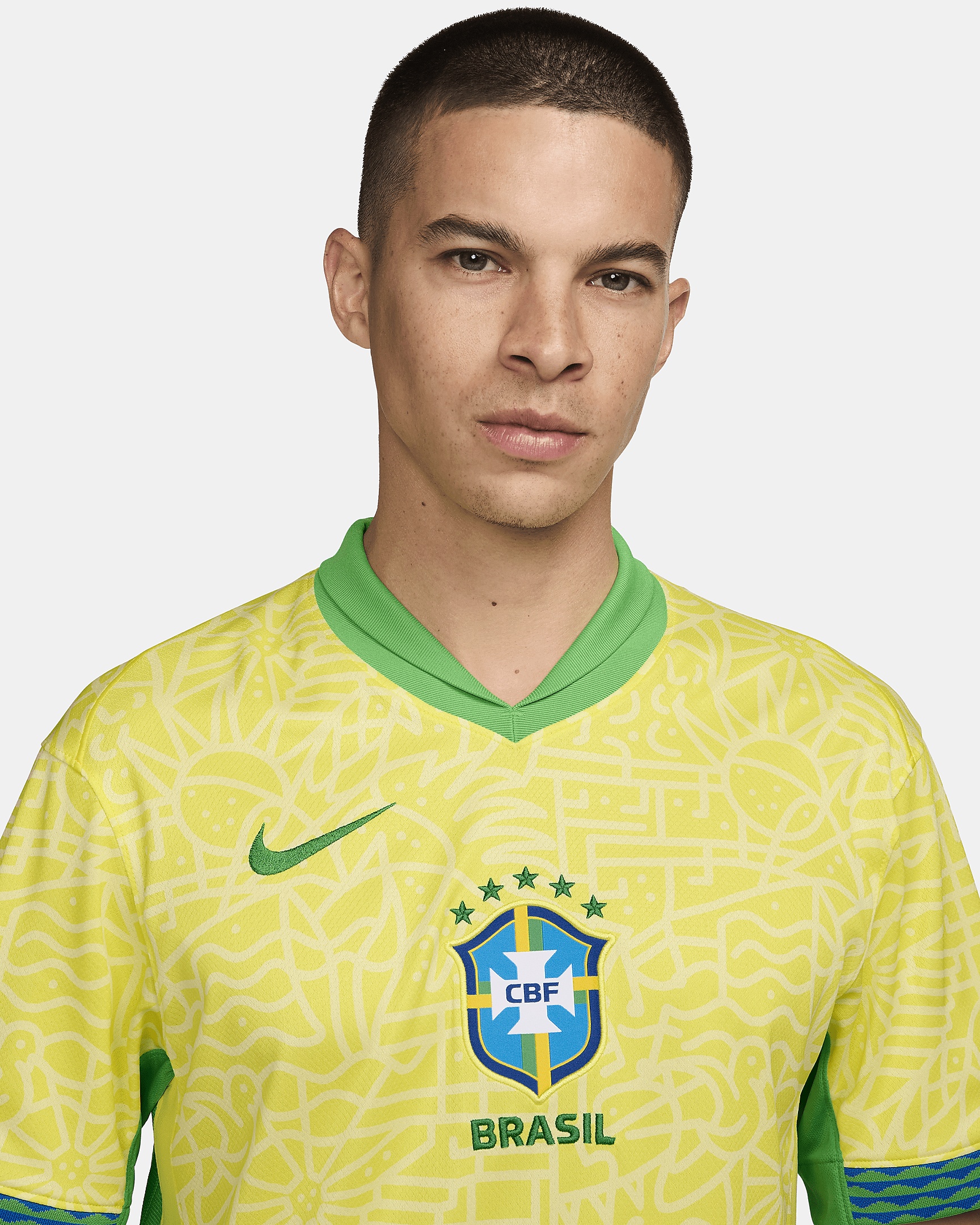 Brazil 2024 Stadium Home Nike Men's Dri-FIT Soccer Replica Jersey - 3