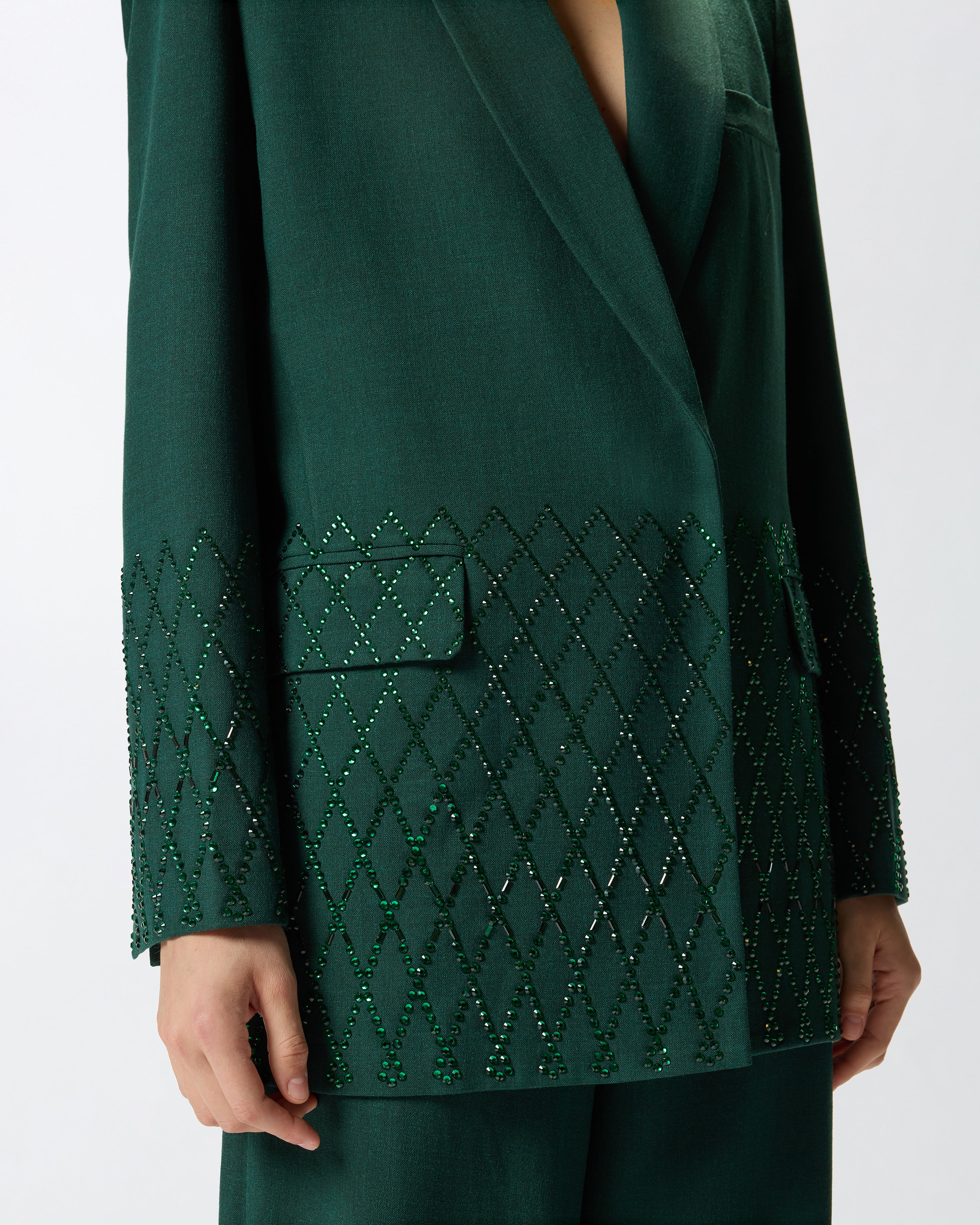 OVERSIZED BLAZER WITH RHINESTONES - 5