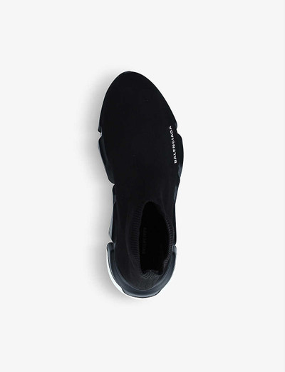 BALENCIAGA Men's Speed slip-on knitted mid-top trainers outlook