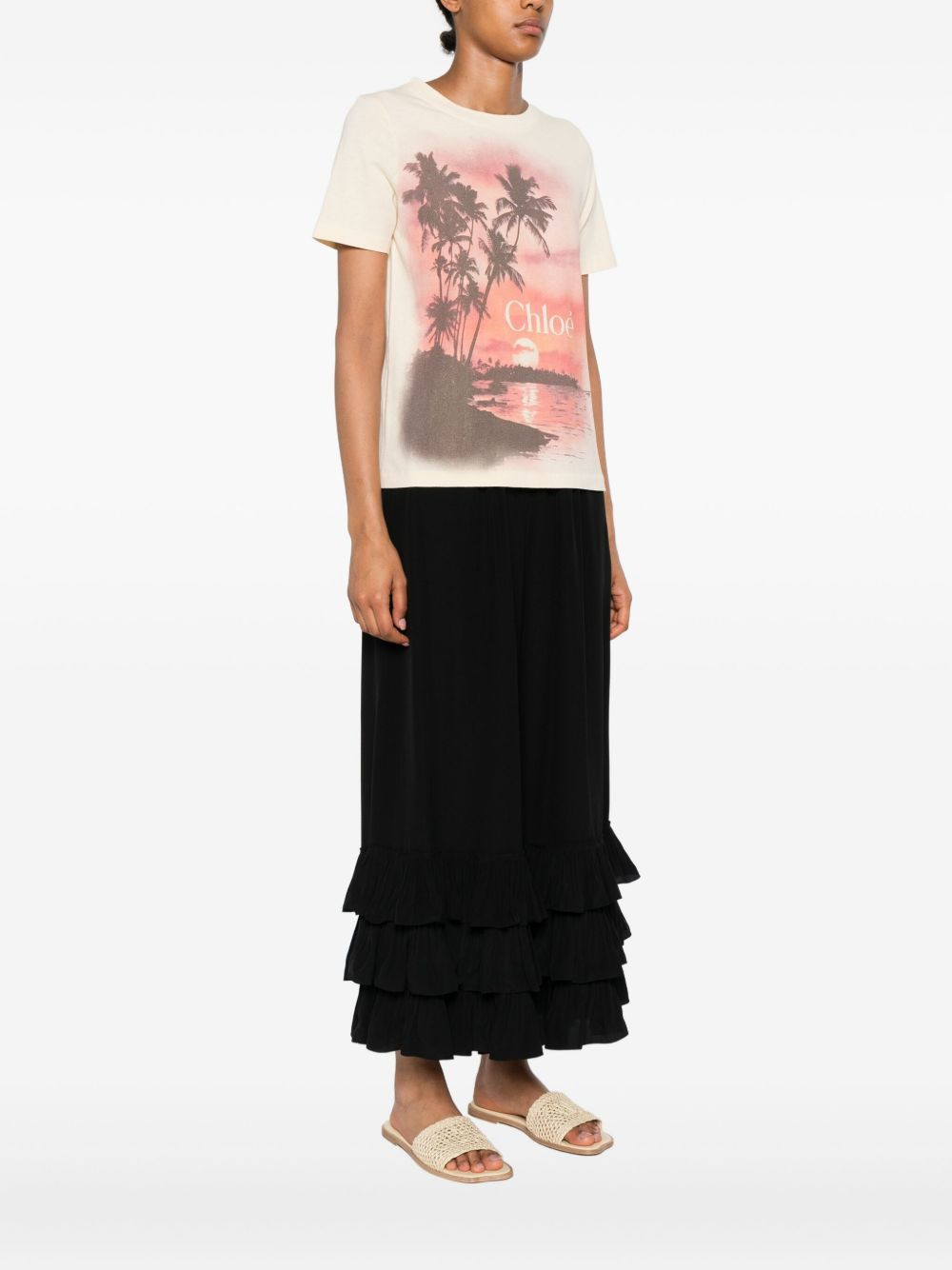 logo-print T-shirt - 3