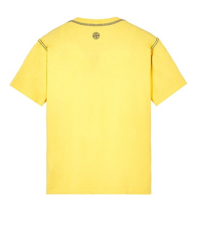 Stone Island 20847 COTTON JERSEY 'INVERSE STRIPE ONE' PRINT_GARMENT DYED YELLOW outlook