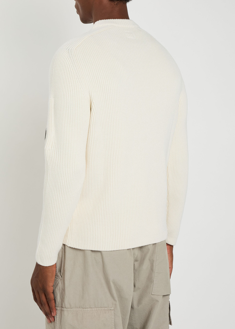 C.P. Company Lens Ribbed Cotton-blend Jumper - 3