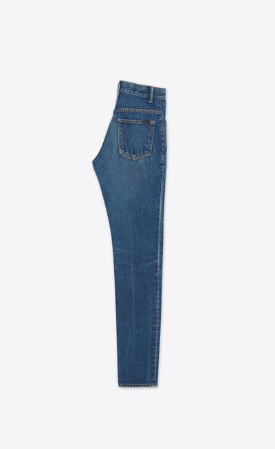 SAINT LAURENT cindy jeans in dark beach blue denim outlook