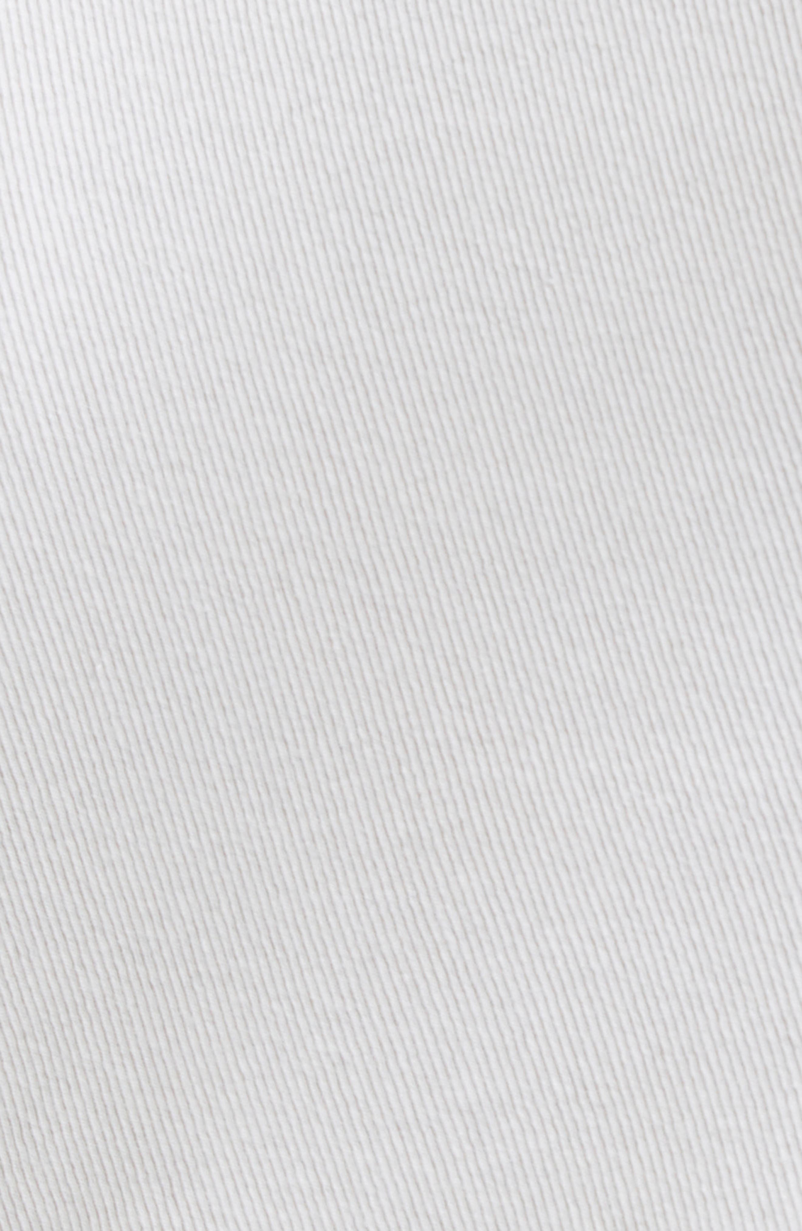 Versace Safety Pin Stretch Cotton Rib Gown in Optical White at Nordstrom - 6