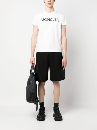 Moncler logo-patch cotton shorts outlook