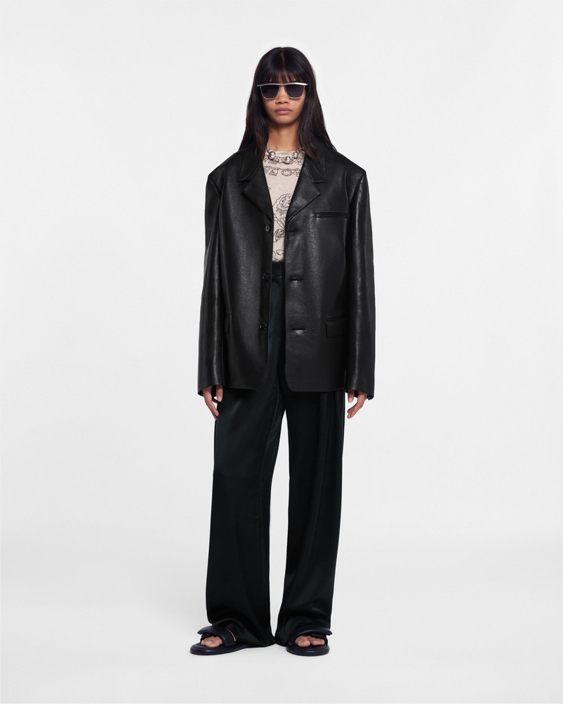Nanushka Regenerated Leather Blazer outlook