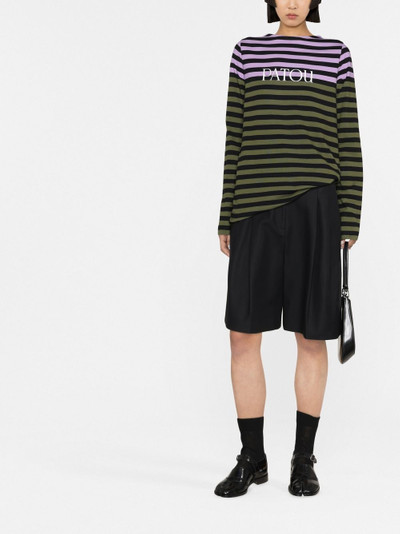 PATOU striped long-sleeve T-shirt outlook
