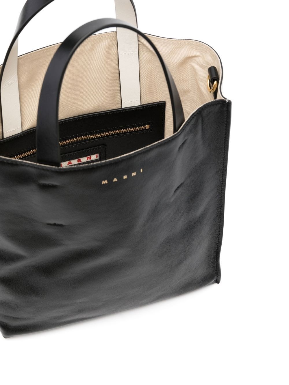 Museo leather tote bag - 5