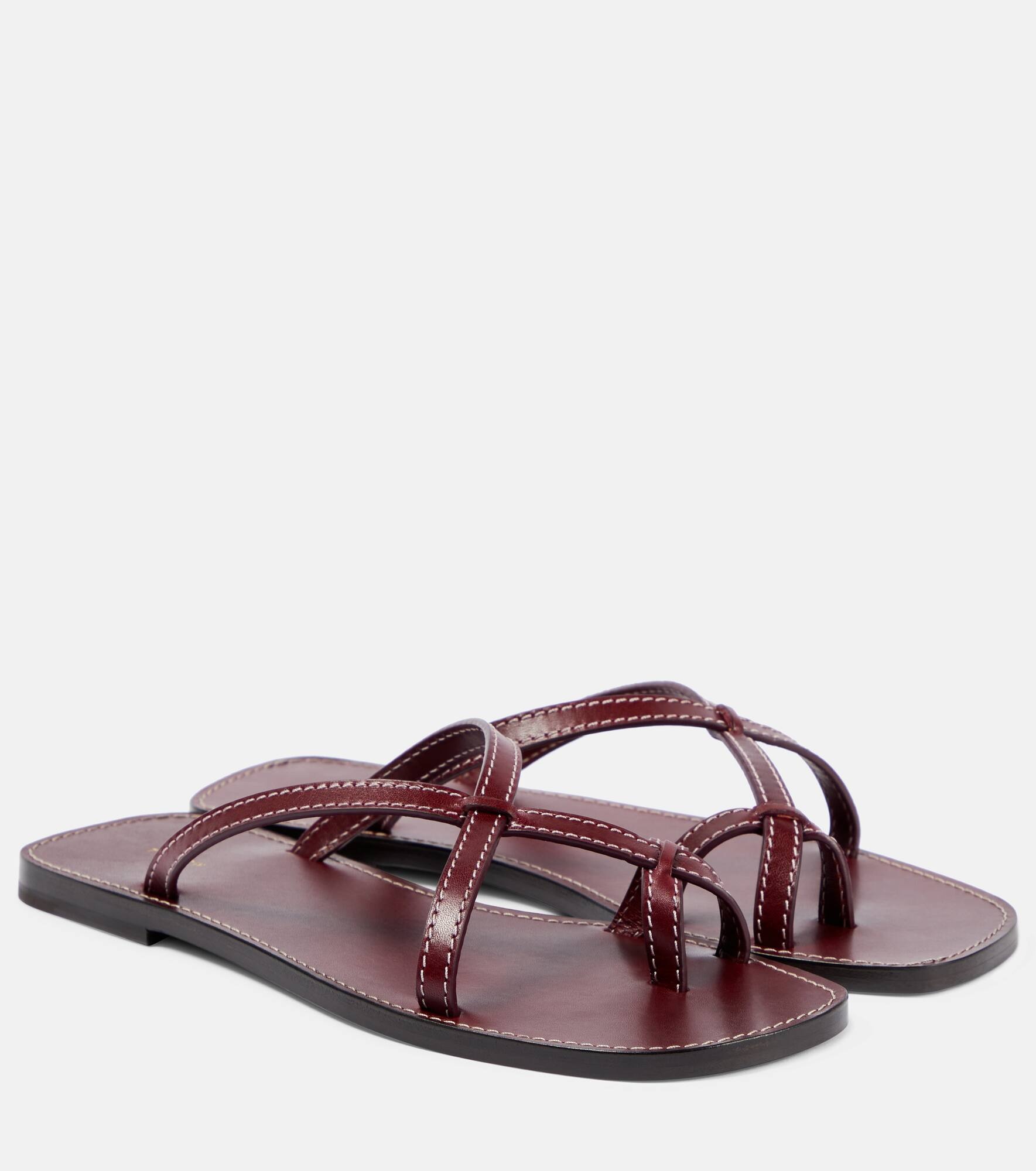 Link leather sandals - 1