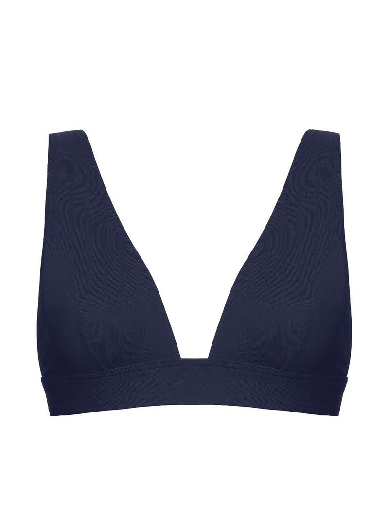 Chrome triangle-cup bikini top 1