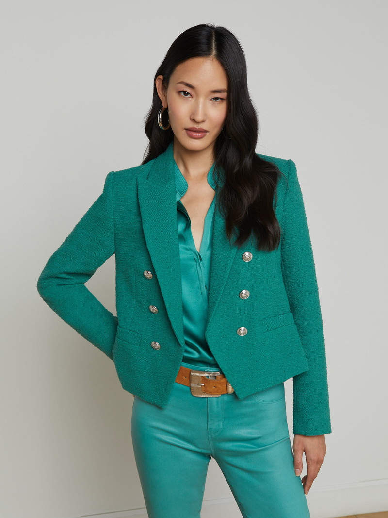 L'AGENCE Brooke Open-Front Blazer outlook