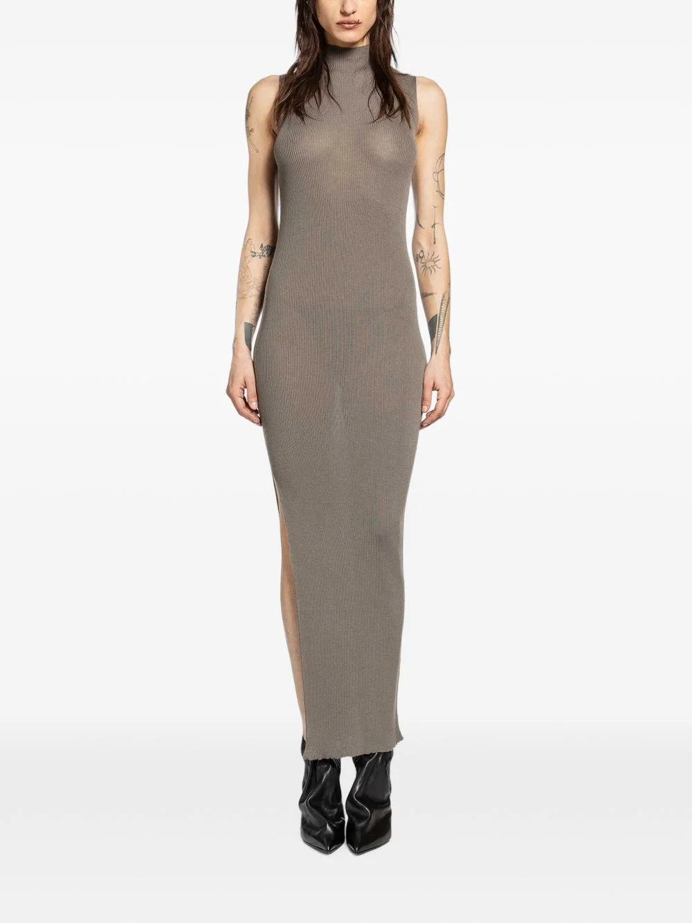 Temple ribbed wool maxi dress - 1