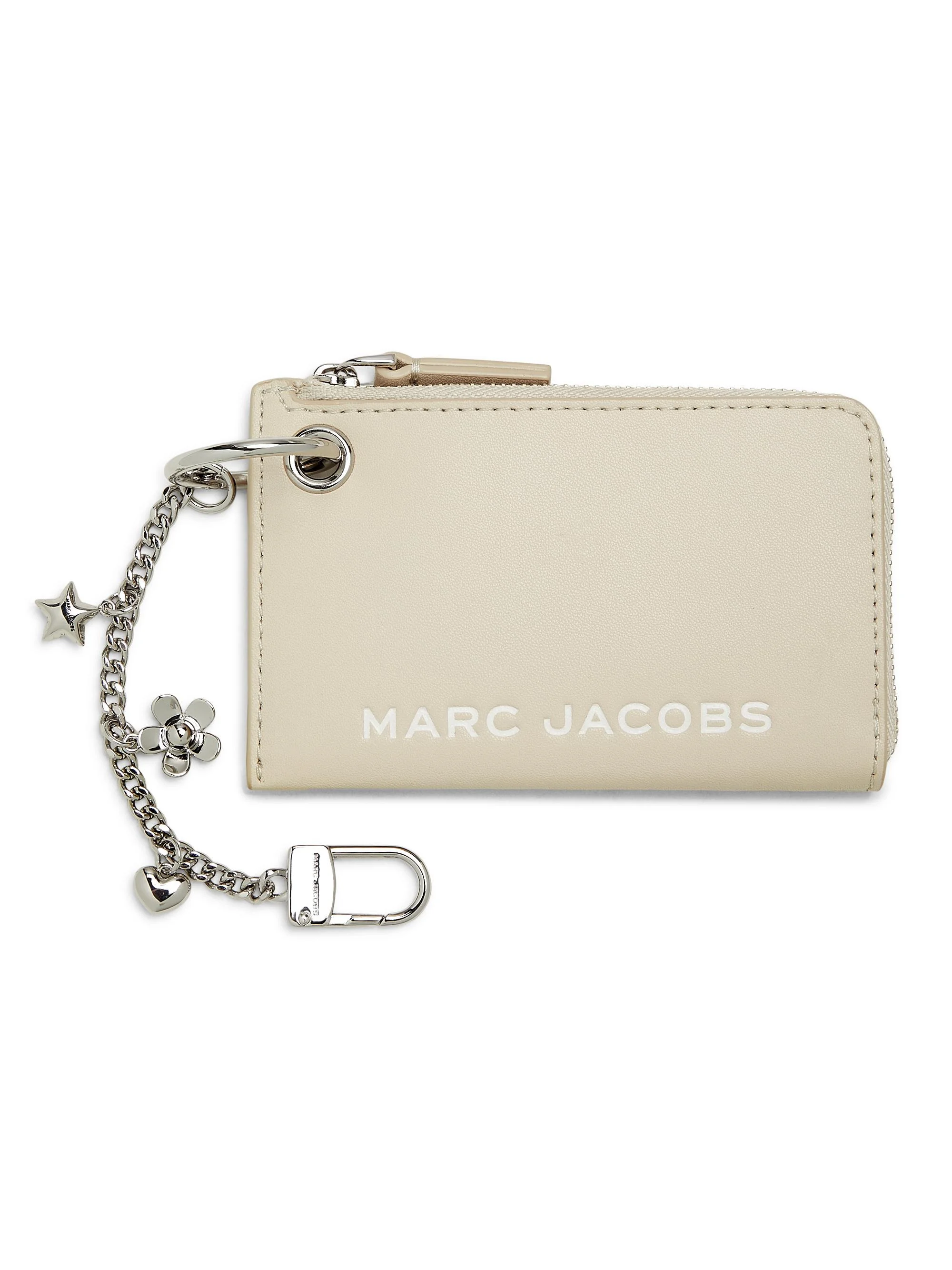 Women's Leather Charm Wallet - Cloud White - 1