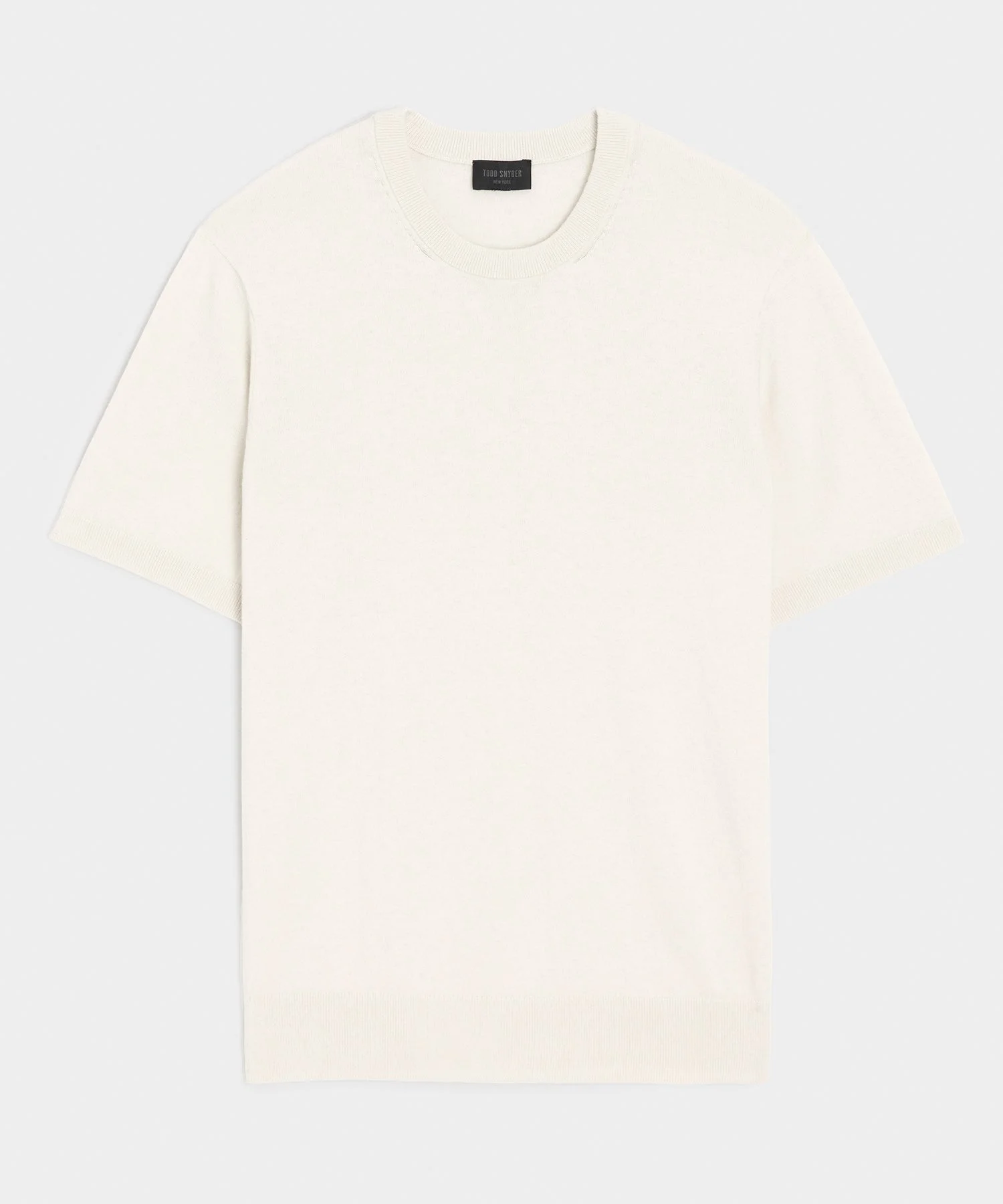 Cotton-Cashmere Sweater Tee - 1