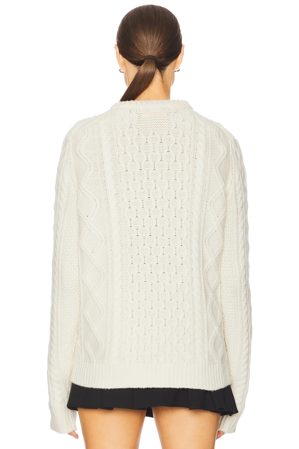 Allday Cable Crew Neck Sweater in Cashmere Blend - 3