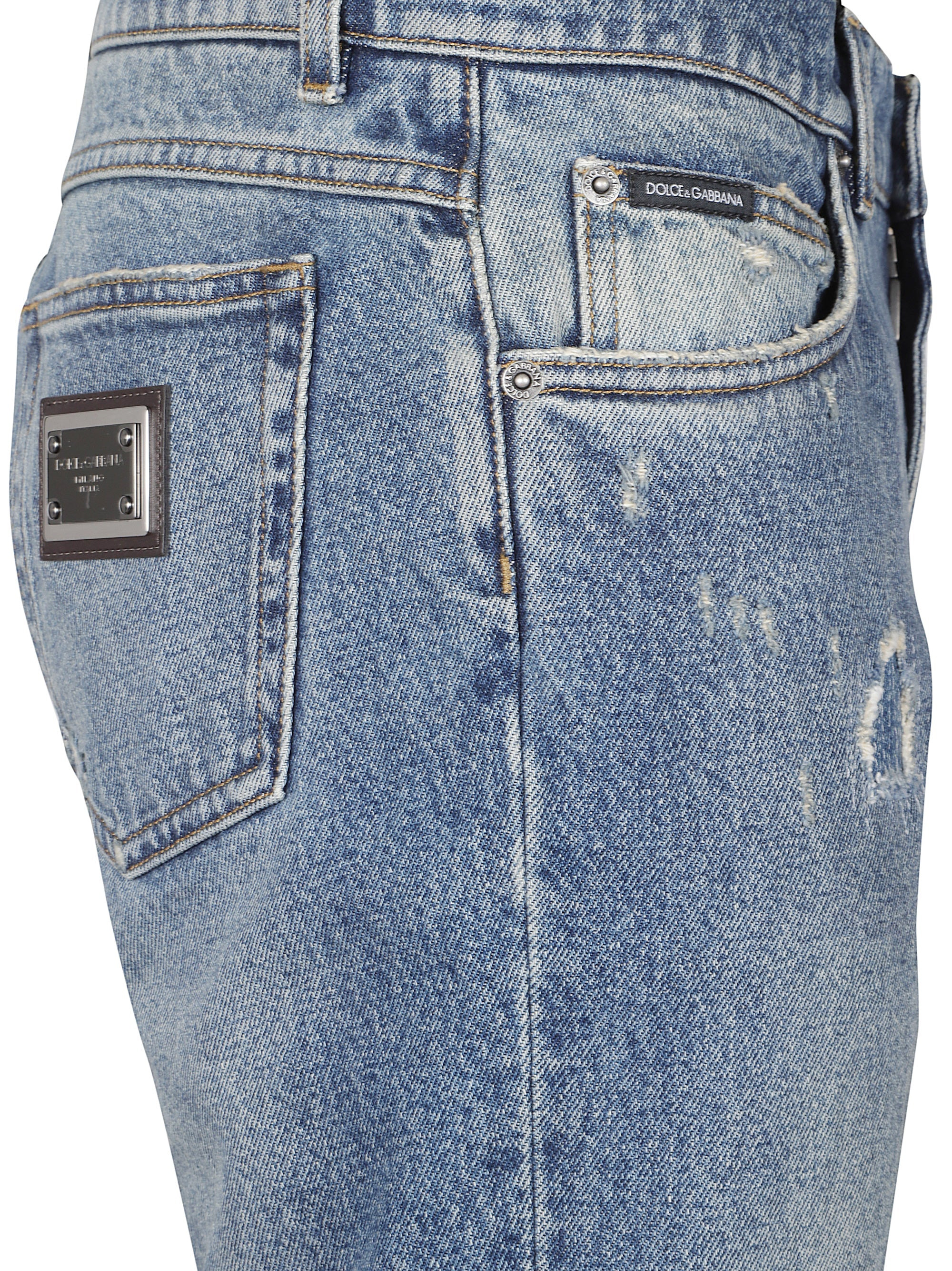 Dolce & Gabbana Men Jeans With A Worn Effect - 3