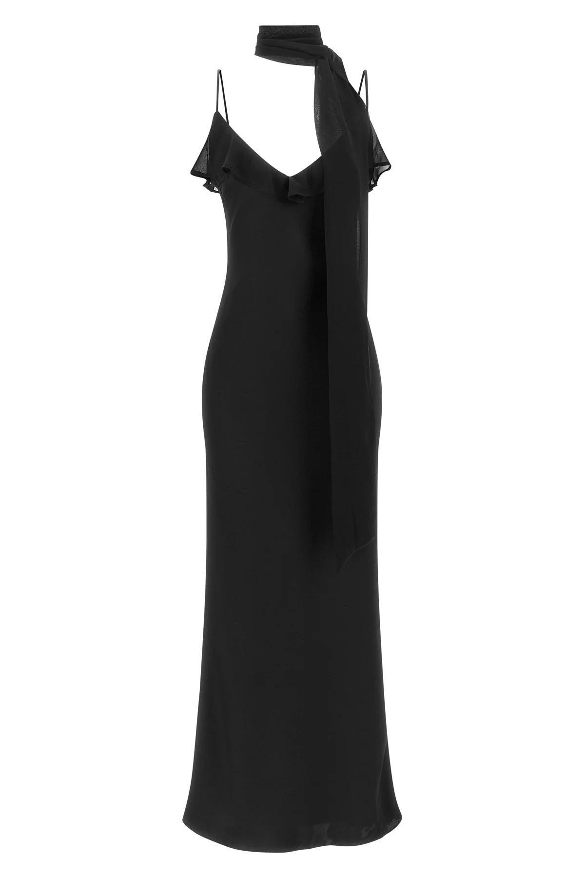 Slip Dress With Scarf - 1