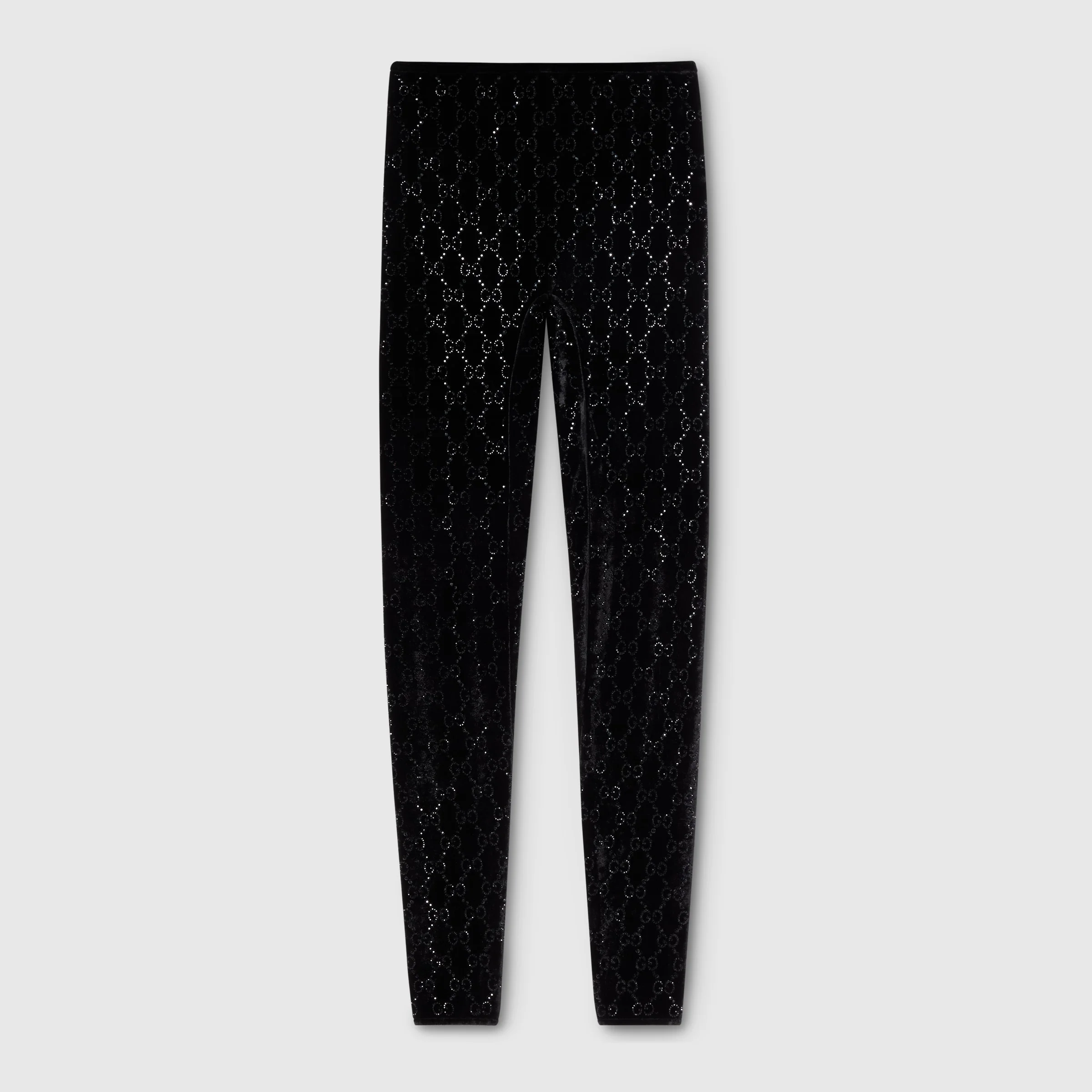 GG crystal embroidered leggings - 1