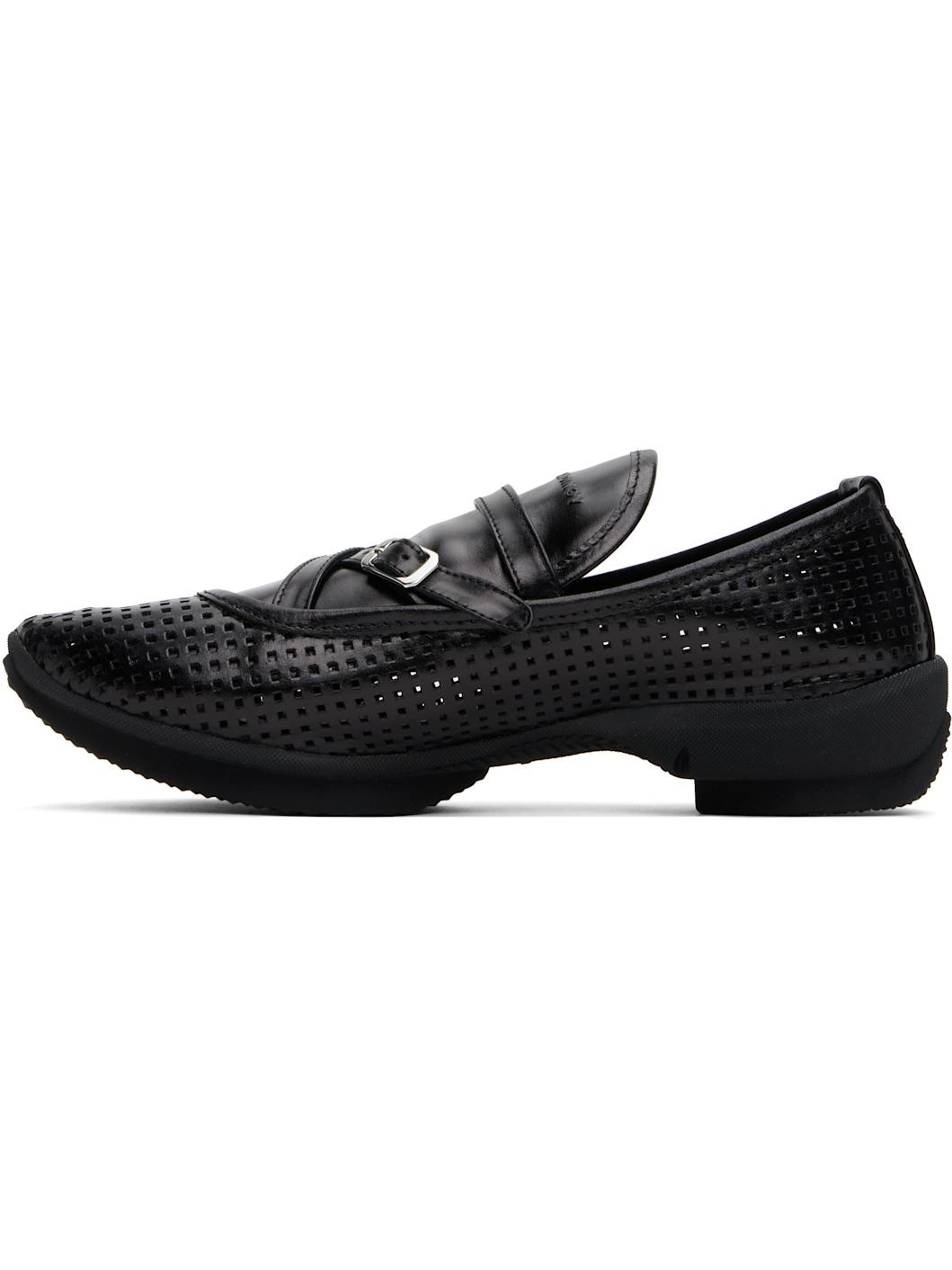 Black Sonia Buckled Loafers - 3
