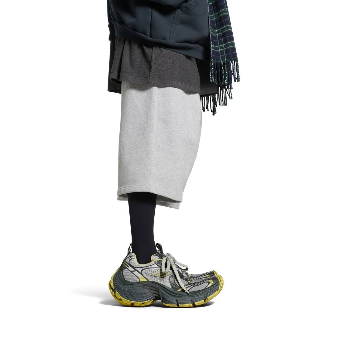 Men's 10xl Sneaker in Grey/yellow - 9