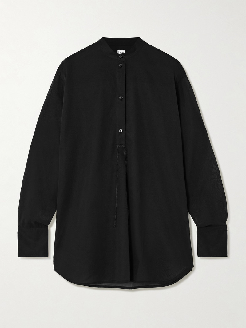 Embroidered Organic Cotton-voile Shirt 1