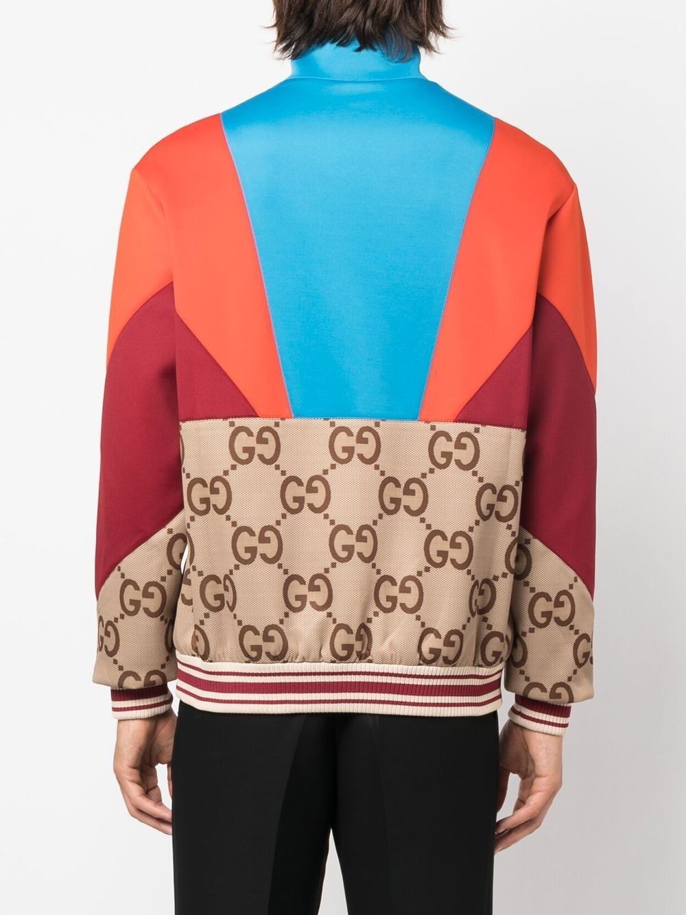 colour-block track jacket - 4