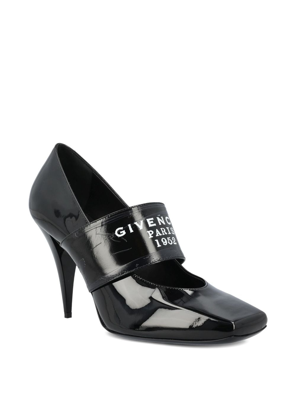 logo-plaque patent leather pumps - 2