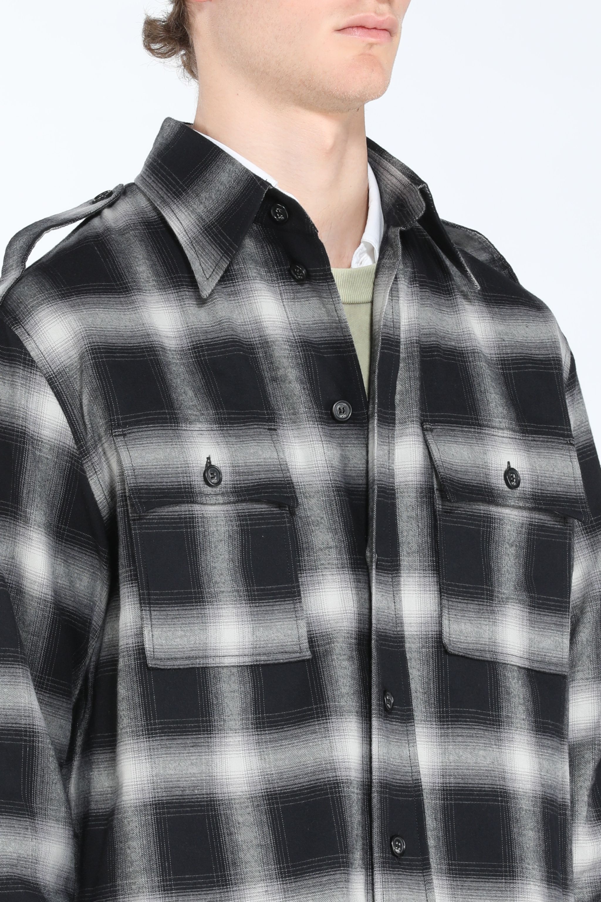 CHECKED COTTON SHIRT - 5