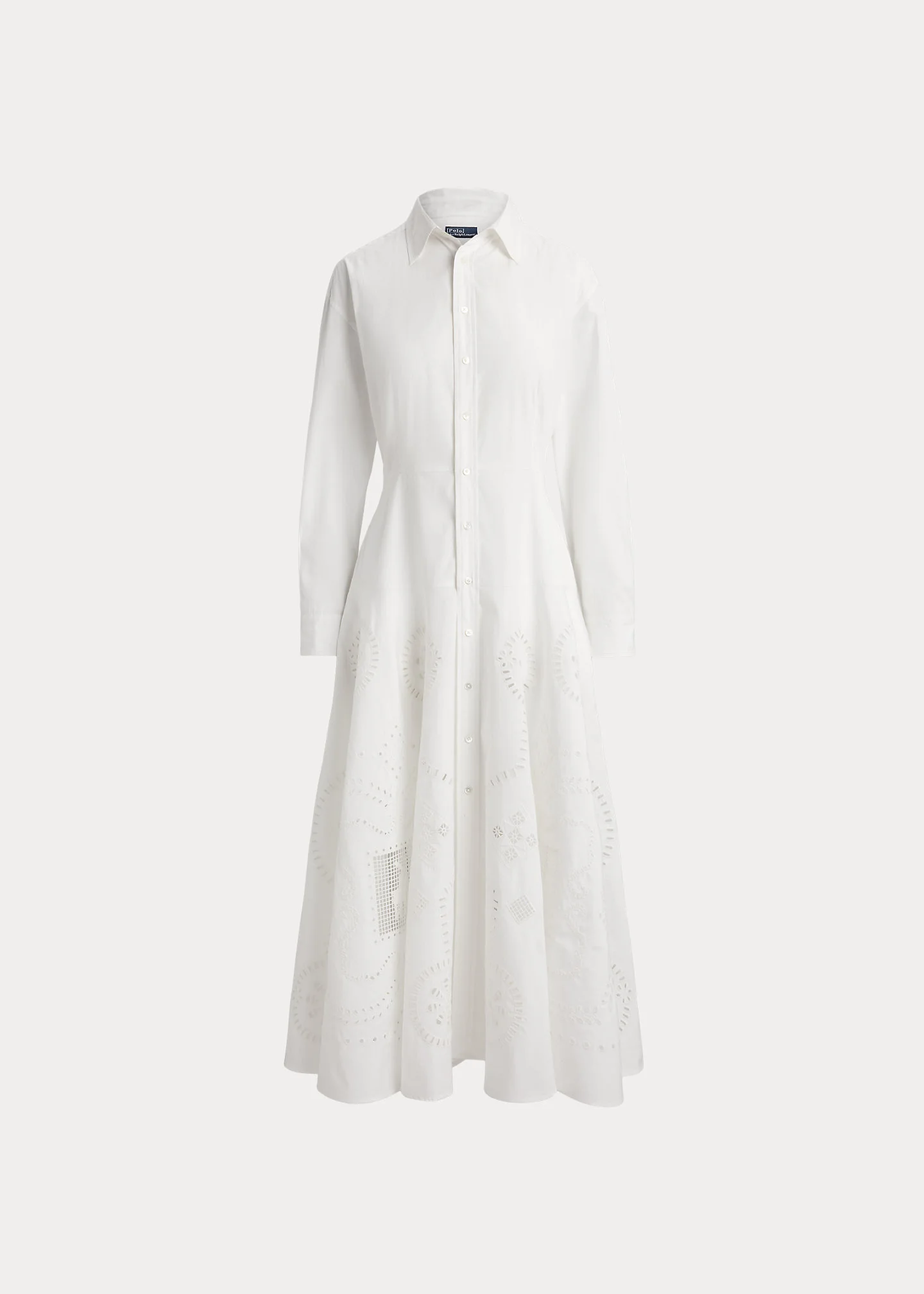 Cotton Eyelet Shirtdress - 1