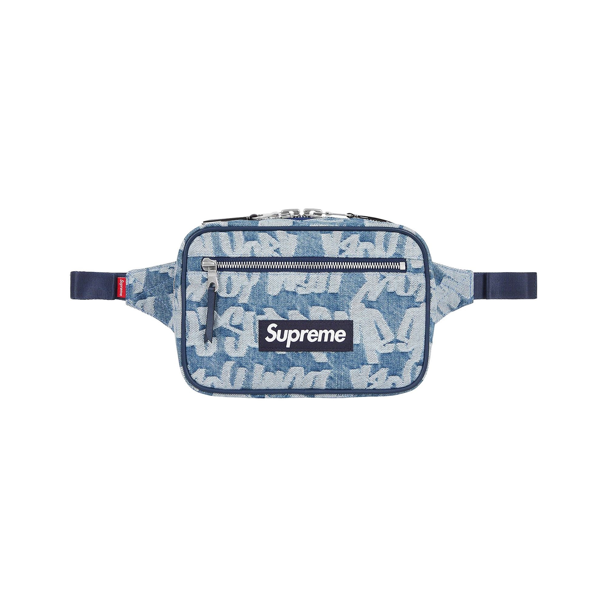 Supreme Fat Tip Jacquard Denim Waist Bag 'Blue' - 1