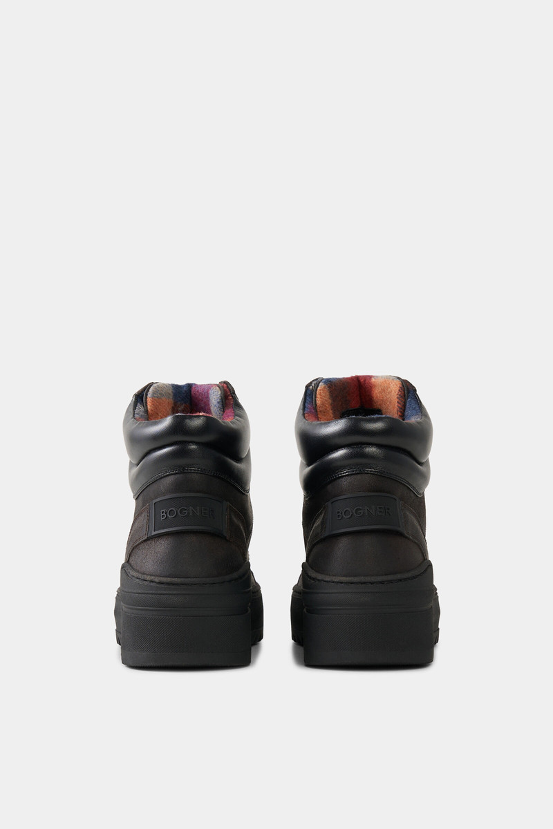 Bucharest high-top sneakers in Chocolate 4
