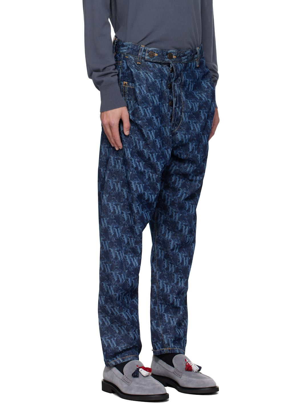 Blue Drunken Jeans - 2