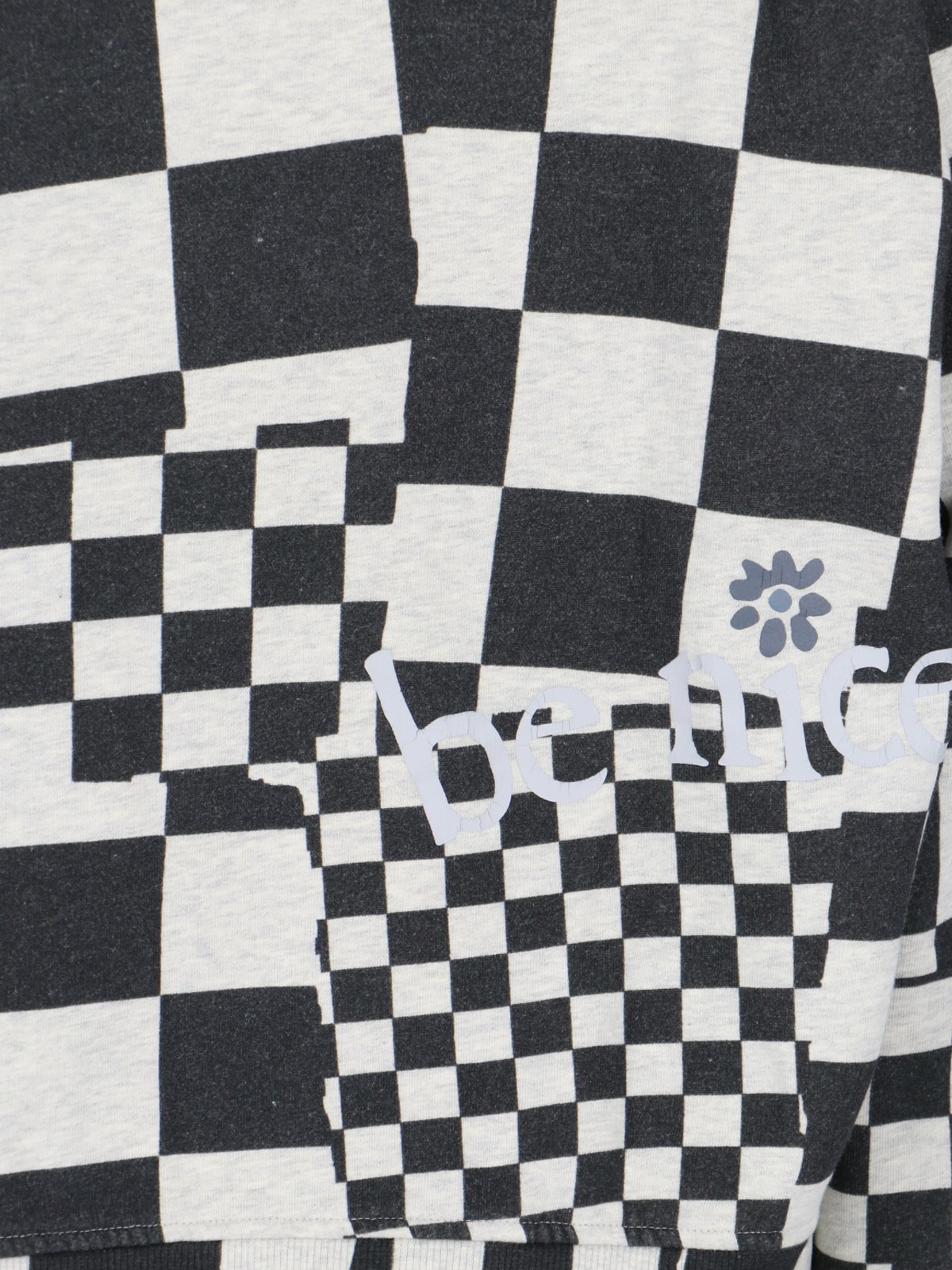 関税送料込み【ERL】'Check print' crew neck sweatshirt ERL 'CHECK PRINT' CREW NECK SWEATSHIRT | sugar | REVERSIBLE