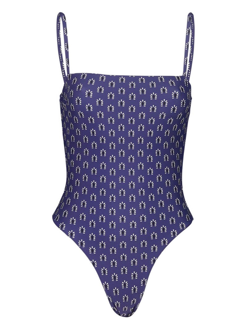 Malliot square-neck swimsuit 1