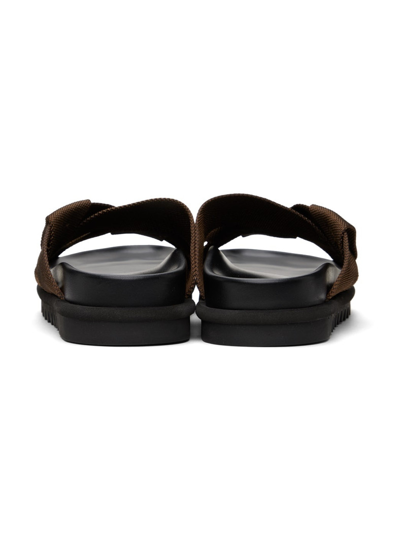 Brown Criss-Crossing Sandals 2