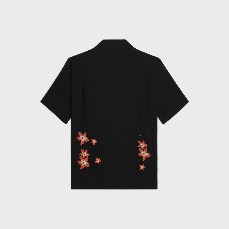 CELINE embroidered hawaiian shirt in viscose outlook