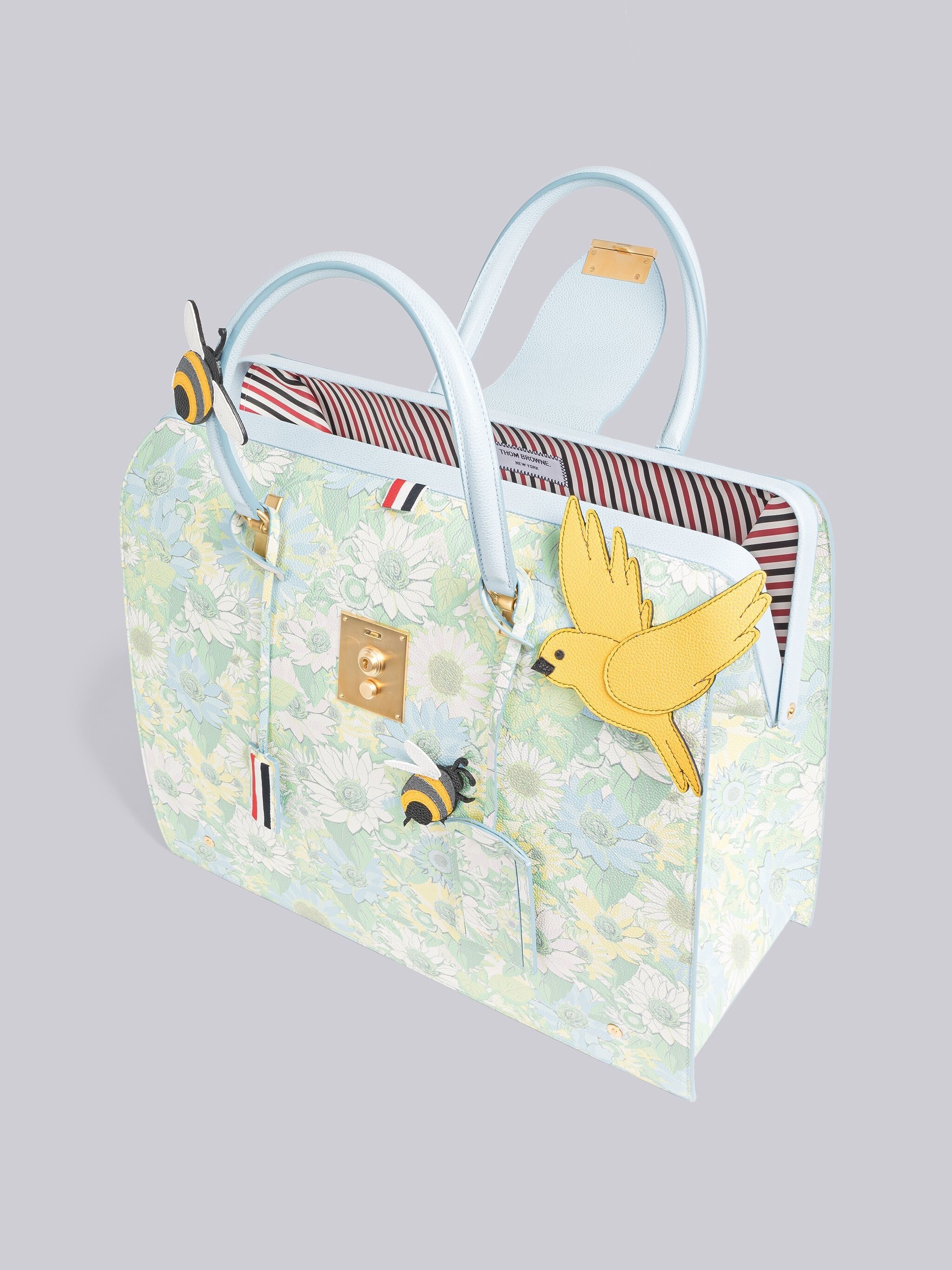 Pebble Grain Leather Flower Mr. Thom Bag - 5