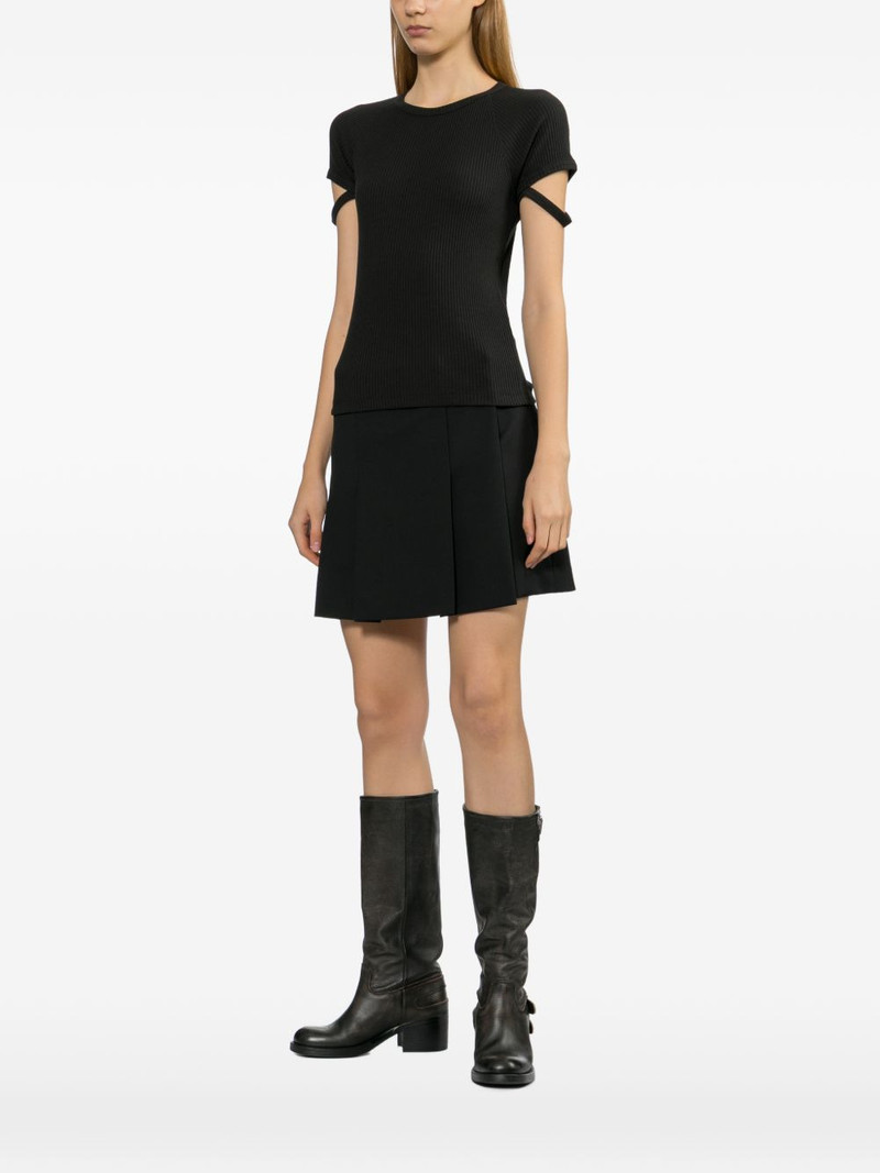 Helmut Lang cutout sleeve top outlook
