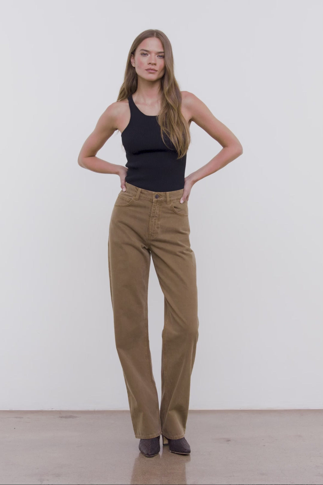 STAUD LEO HIGH RISE JEAN PORTOBELLO - 6