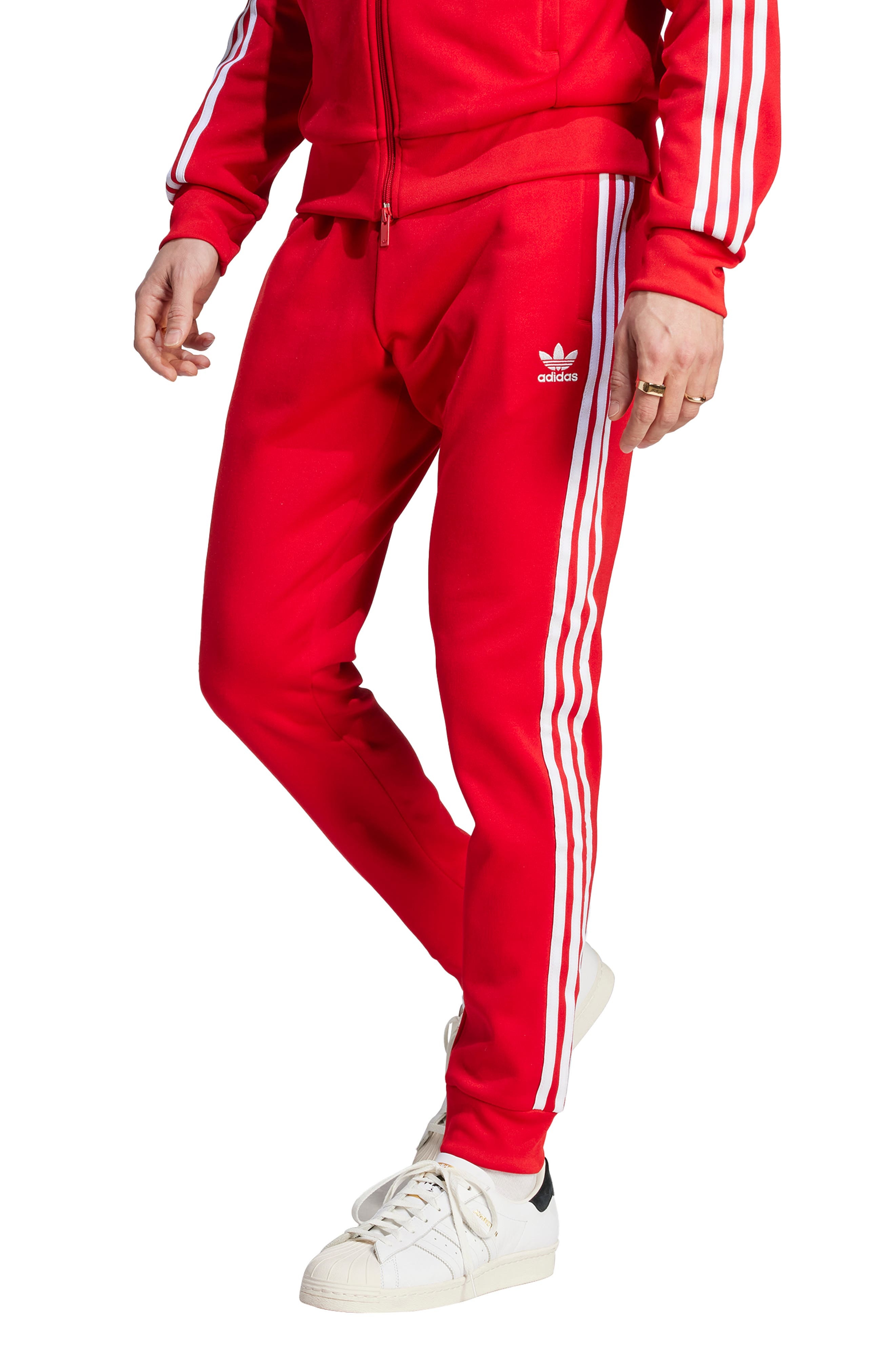 adidas Lifestyle Superstar Joggers in Better Scarlet/White at Nordstrom - 1