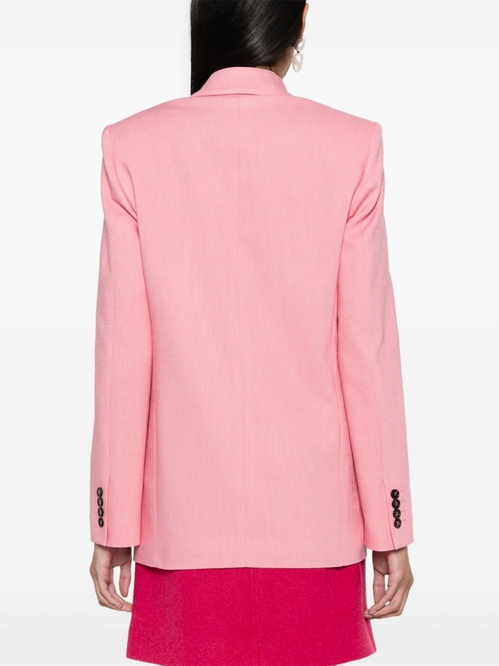 notched-lapels single-breasted blazer - 4