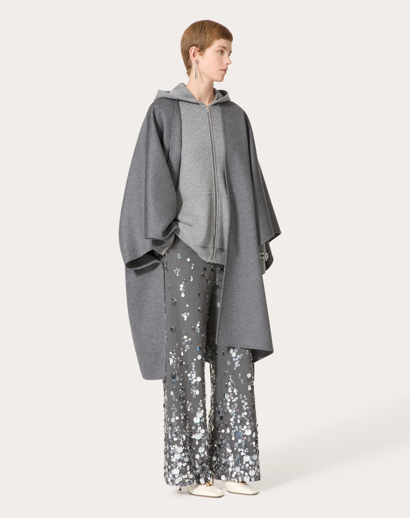 Valentino EMBROIDERED ACTIVE GABARDINE PANTS outlook