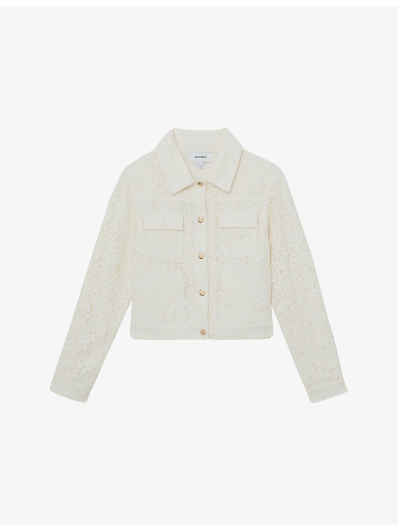Lori Flap-Pocket Lace Jacket 1